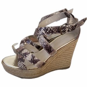 Banana Republic Snakeskin Espadrille Wedge